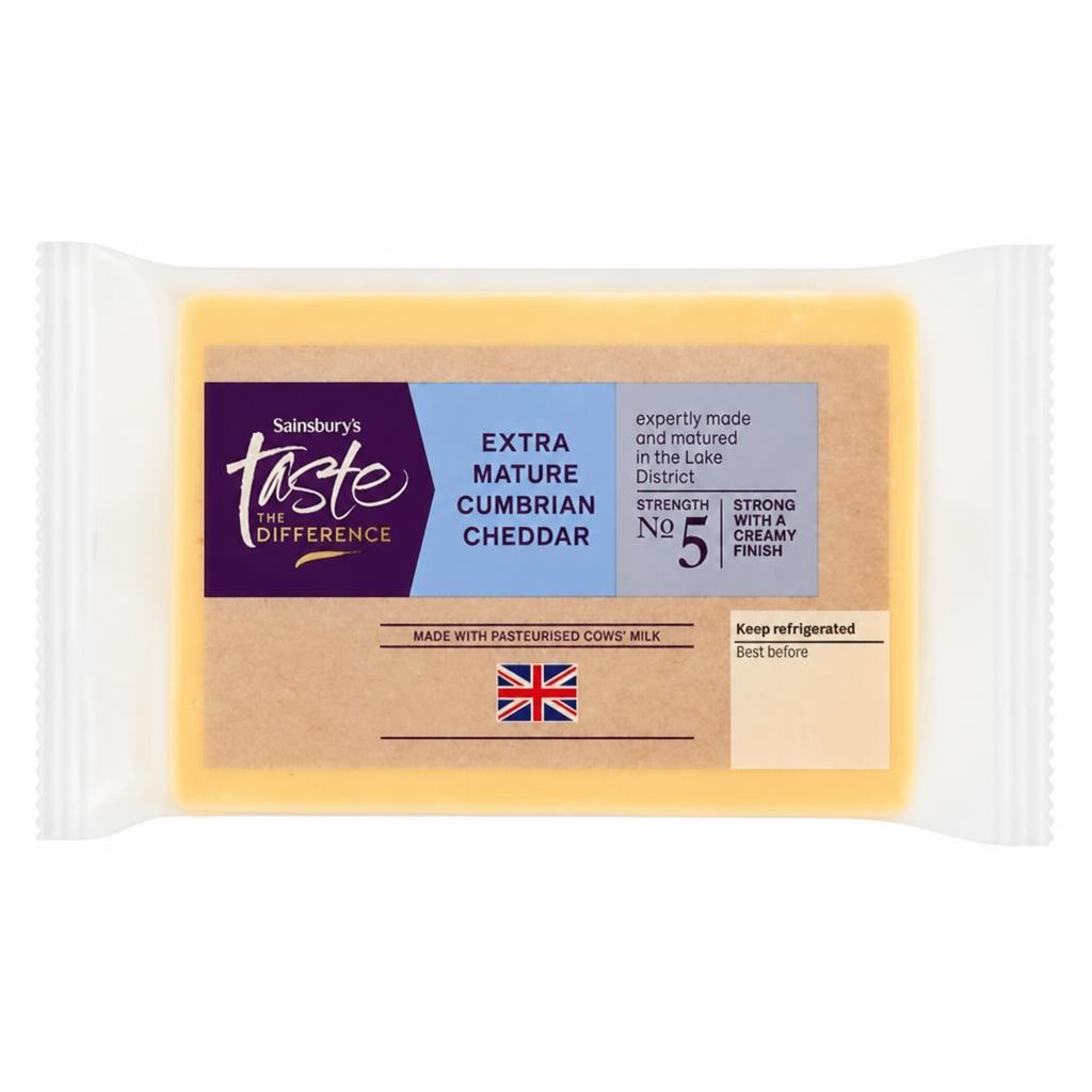 Sainsbury's Extra Mature Cumbrian Cheddar, Taste the Difference 350g