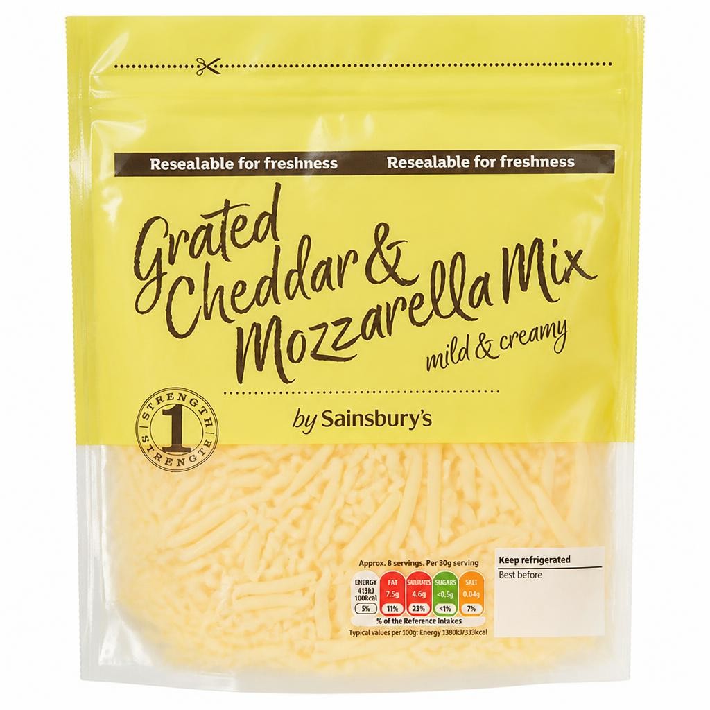 Sainsbury's Grated Cheddar & Mozzarella Mix 250g