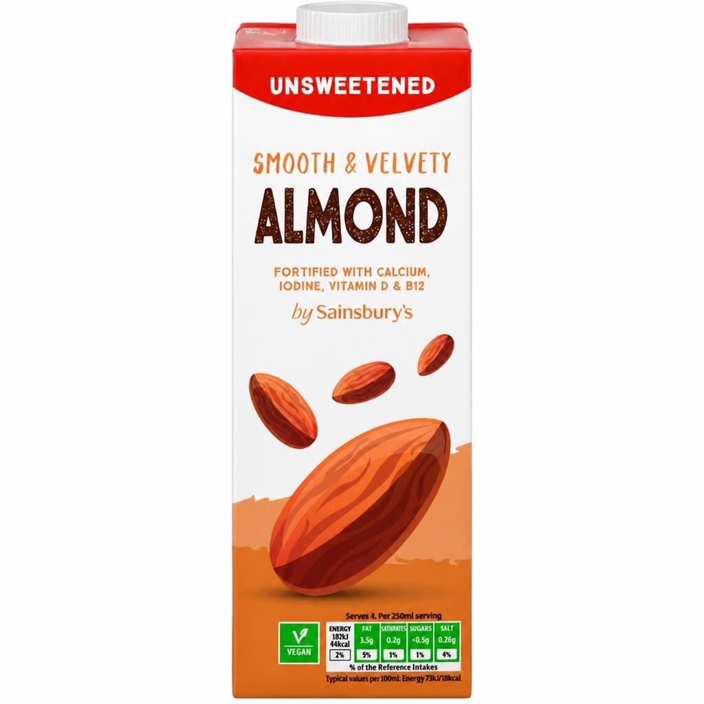 Sainsbury's Unsweetened Long Life Almond Drink 1L