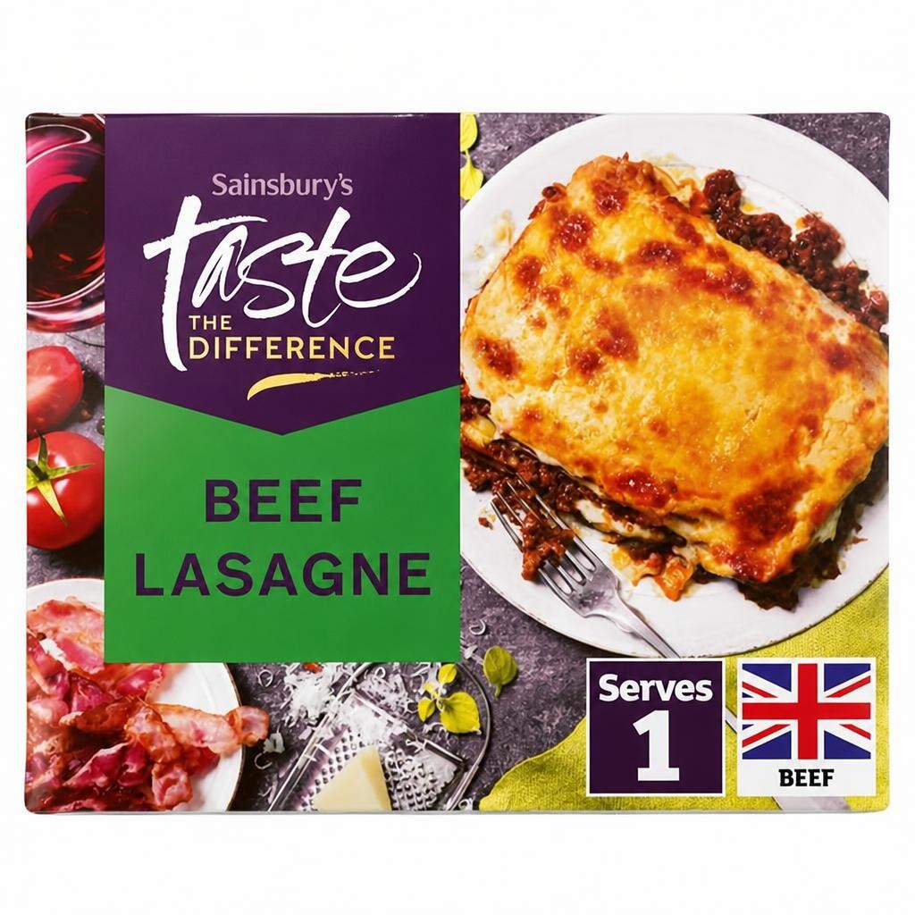 Sainsbury's Beef Lasagne Ready Meal For 1, Taste the Difference 400g