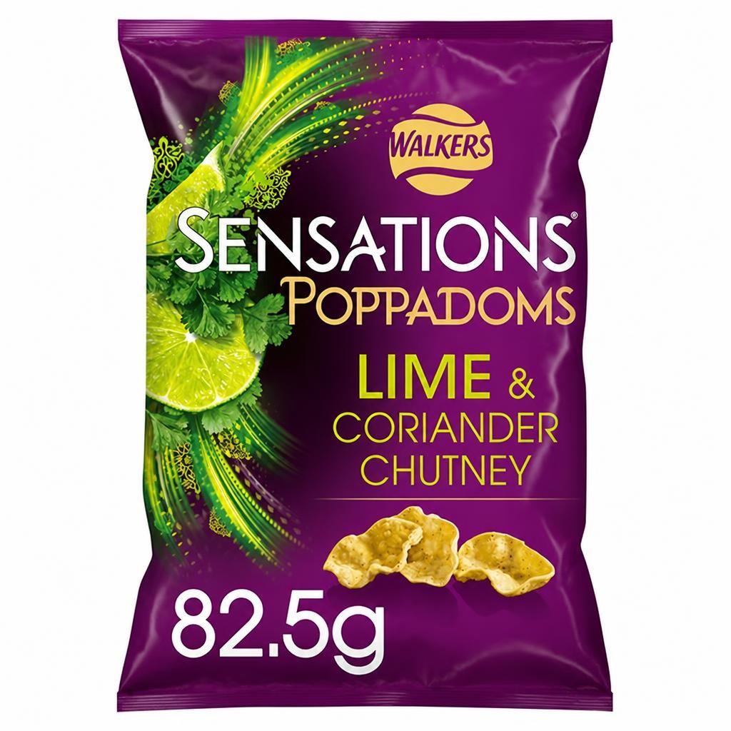 Sensations Lime & Coriander Chutney Sharing Poppadoms 82.5g