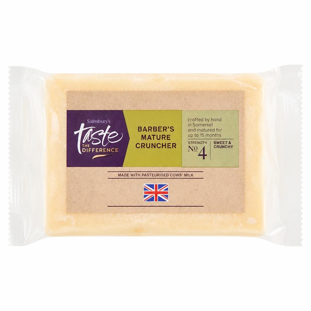 Sainsbury's Barber's Mature Cruncher Cheese, Taste the Difference 350g