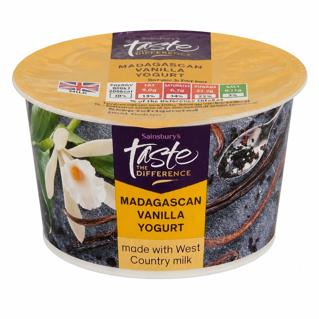 Sainsbury's West Country Madagascan Vanilla Yogurt, Taste the Difference 150g