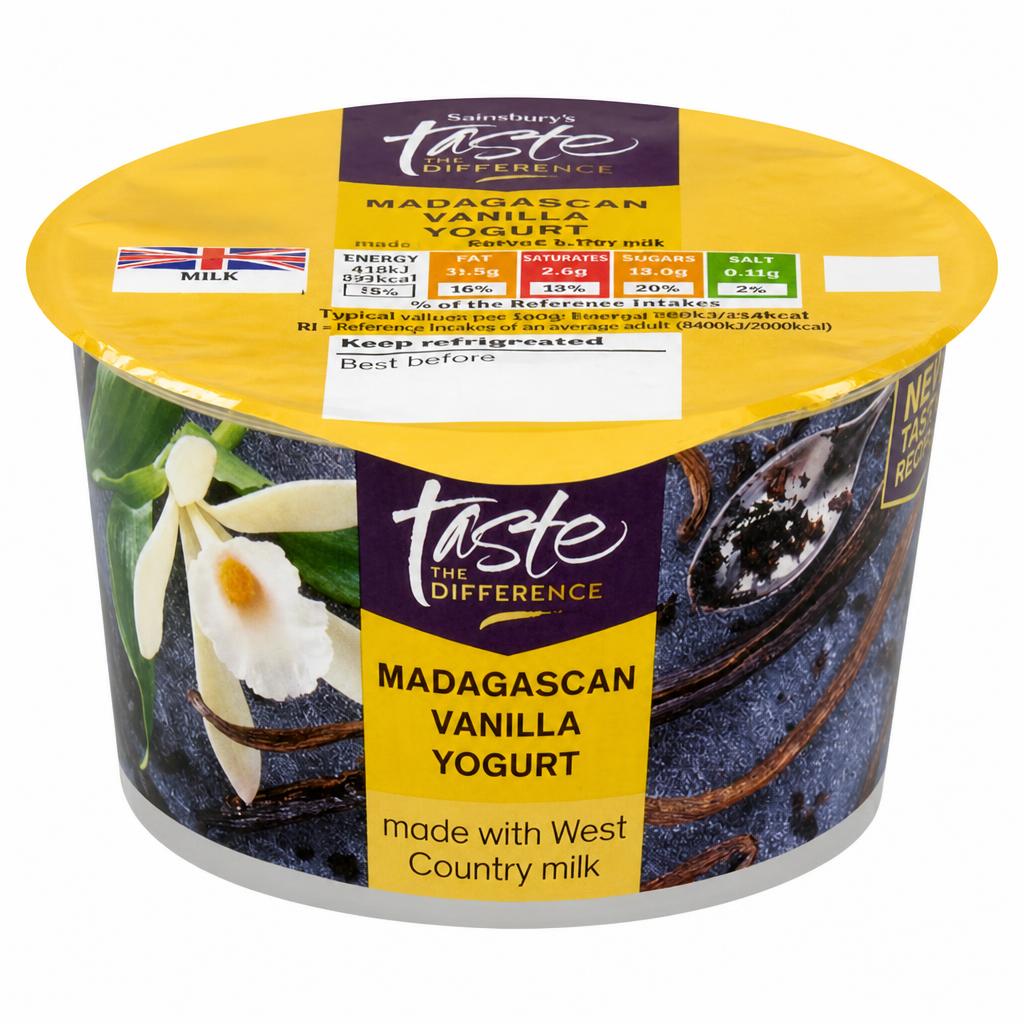 Sainsbury's West Country Madagascan Vanilla Yogurt, Taste the Difference 150g
