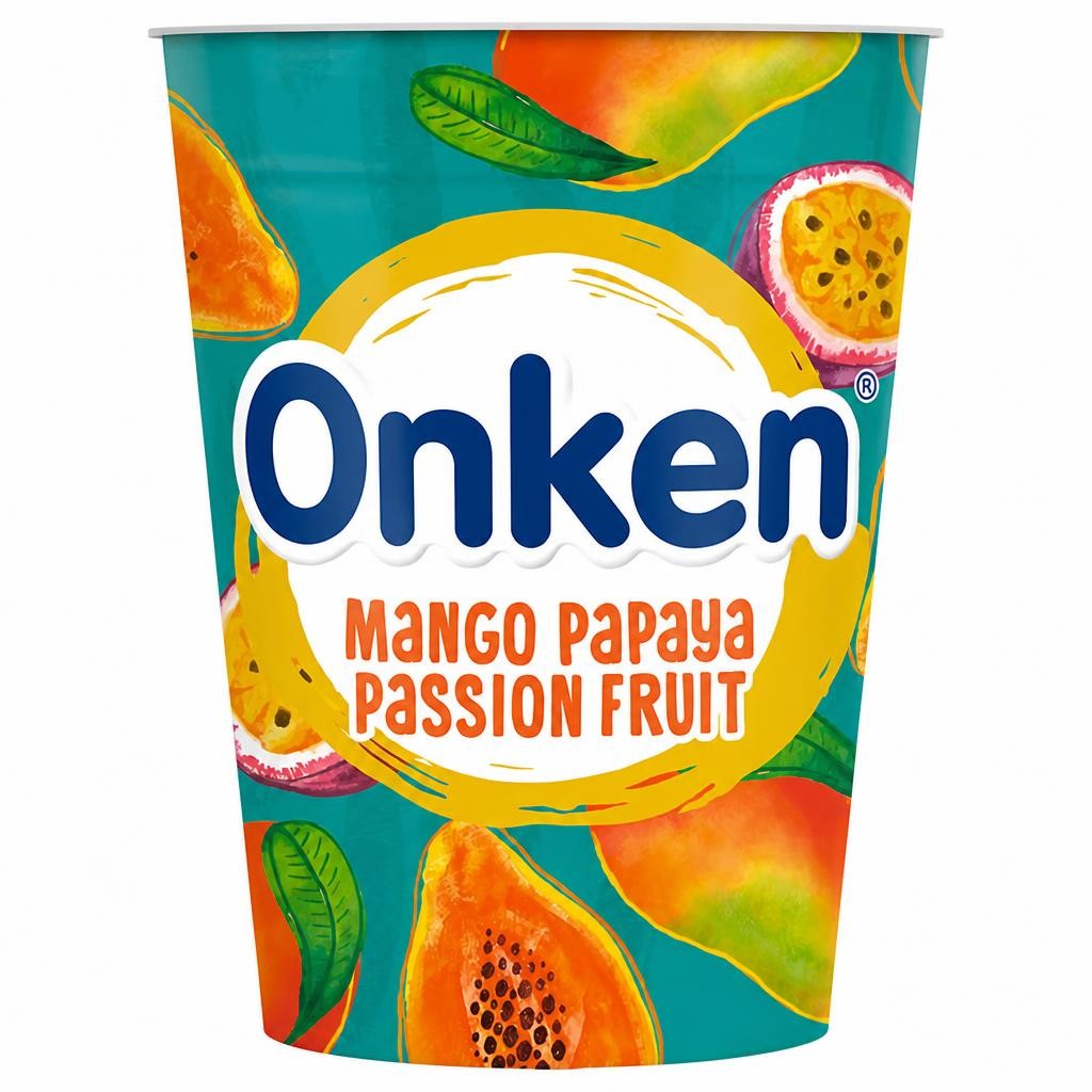 Onken Mango, Papaya & Passionfruit Biopot Yogurt 450g