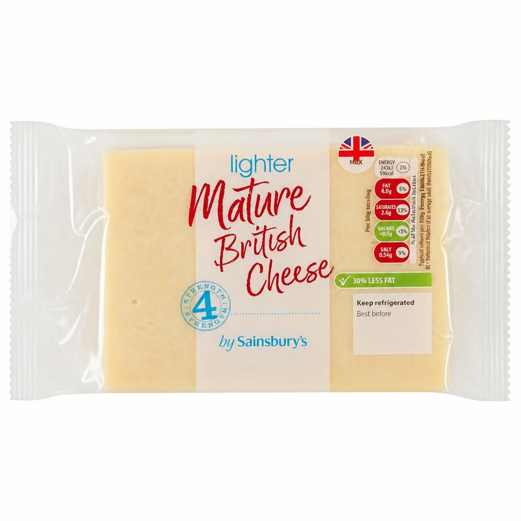 Sainsbury's Lighter Mature Cheese 400g