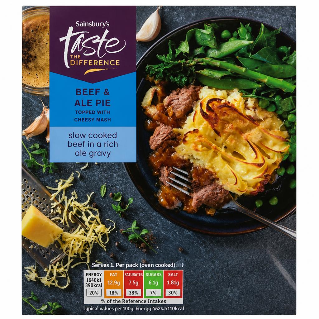 Sainsbury's Beef & Ale Pie, Limited Edition, Taste the Difference 380g