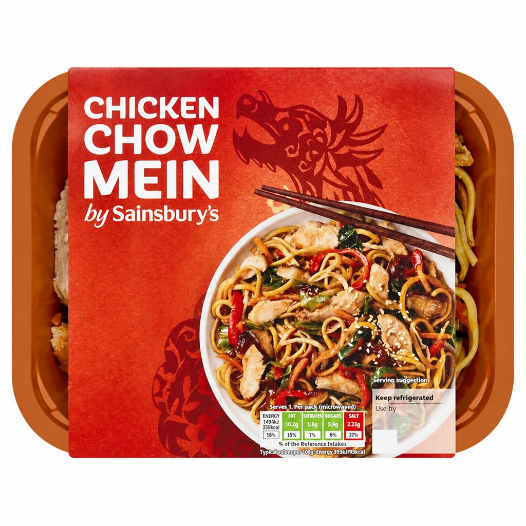Sainsbury's Chinese Chicken Chow Mein Ready Meal for 1 400g