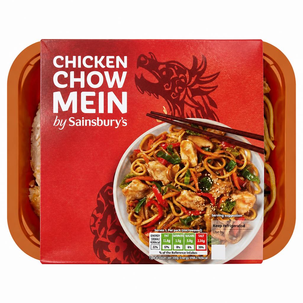 Sainsbury's Chinese Chicken Chow Mein Ready Meal for 1 400g