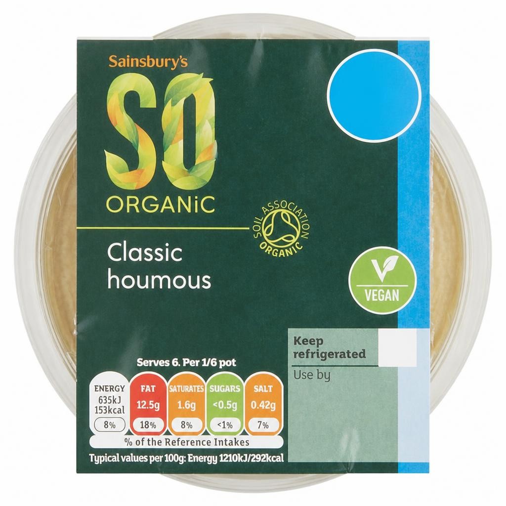 Sainsbury's Houmous, So Organic 315g