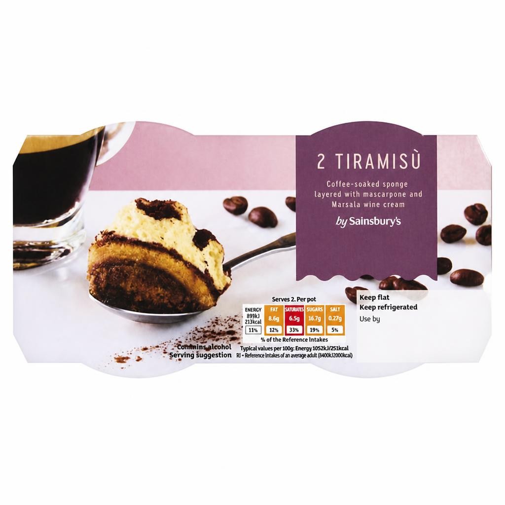 Sainsbury's Tiramisù Desserts x2 85g