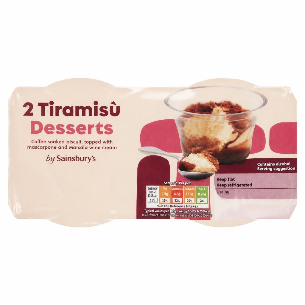 Sainsbury's Tiramisù Desserts x2 85g