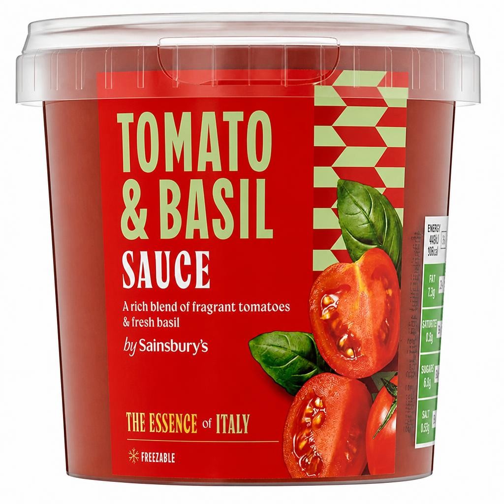 Sainsbury's Tomato & Basil Sauce 350g (Serves 2)