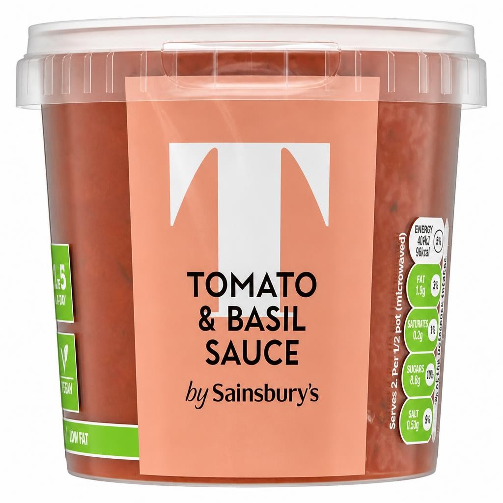 Sainsbury's Tomato & Basil Sauce 350g (Serves 2)