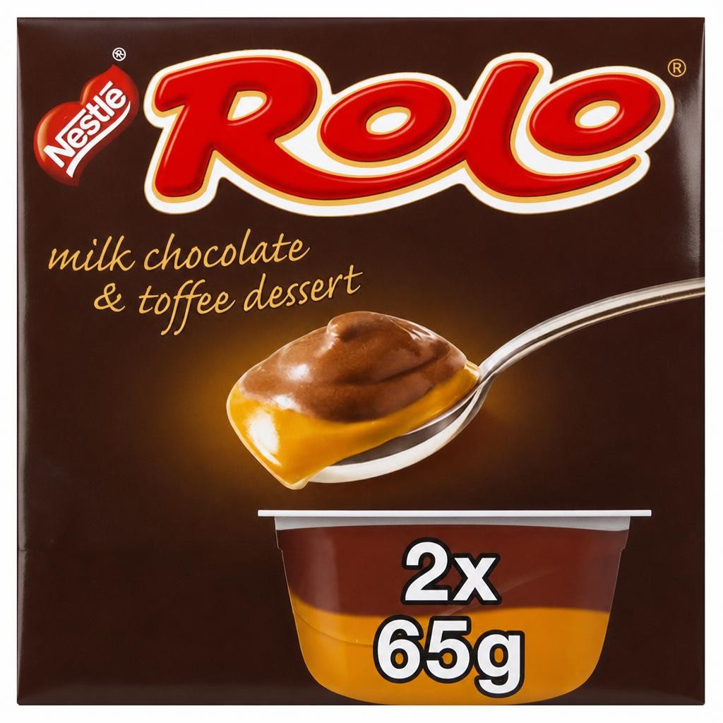 Rolo Delicious Milk Chocolate & Toffee Dessert 2 x 65g