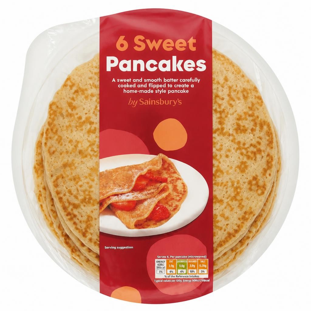 Sainsbury's Sweet Pancakes x6 375g