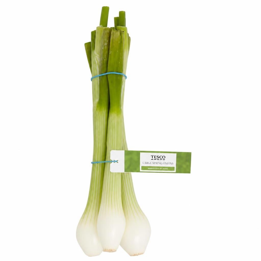 Tesco Large Spring Onions Bunched 130G