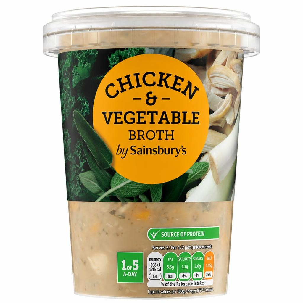 Sainsbury's Chicken & Vegetable Broth 600g