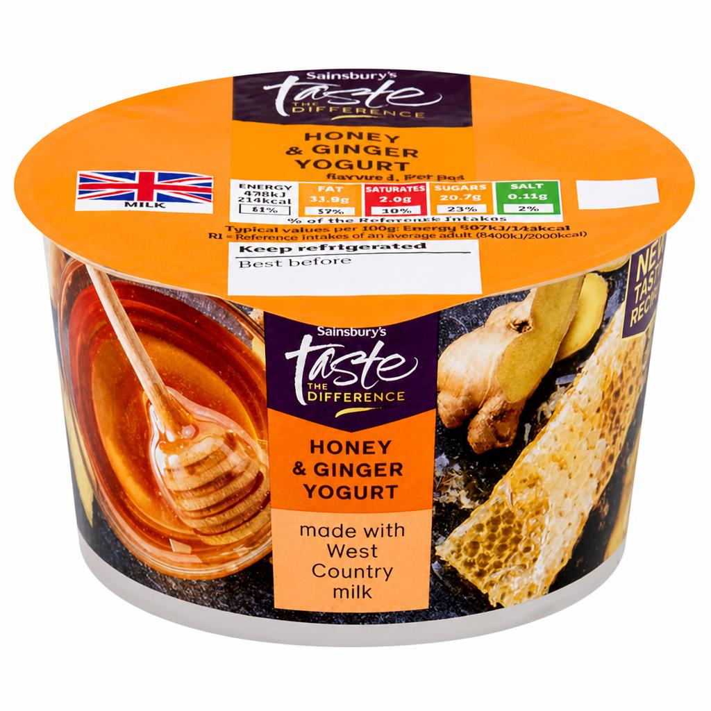 Sainsbury's West Country Spanish Honey & Ginger Yogurt, Taste the Difference 150g