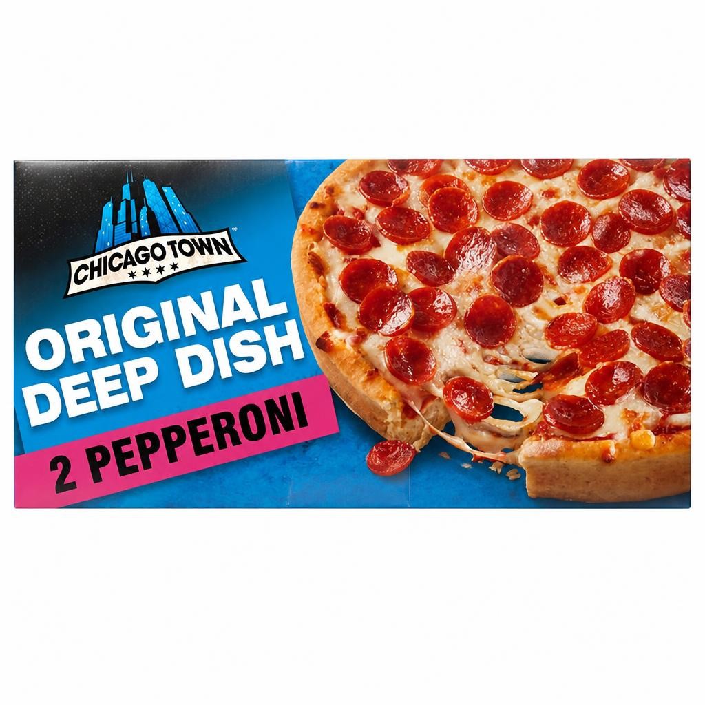 Chicago Town Deep Dish Pepperoni Pizzas x2 (320g)