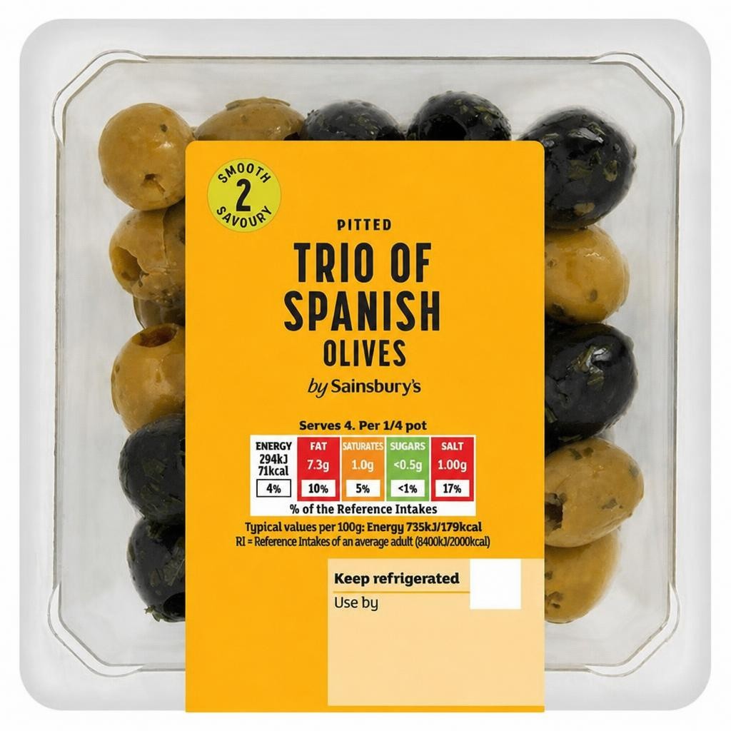 Sainsbury's Trio of Spanish Olives 160g