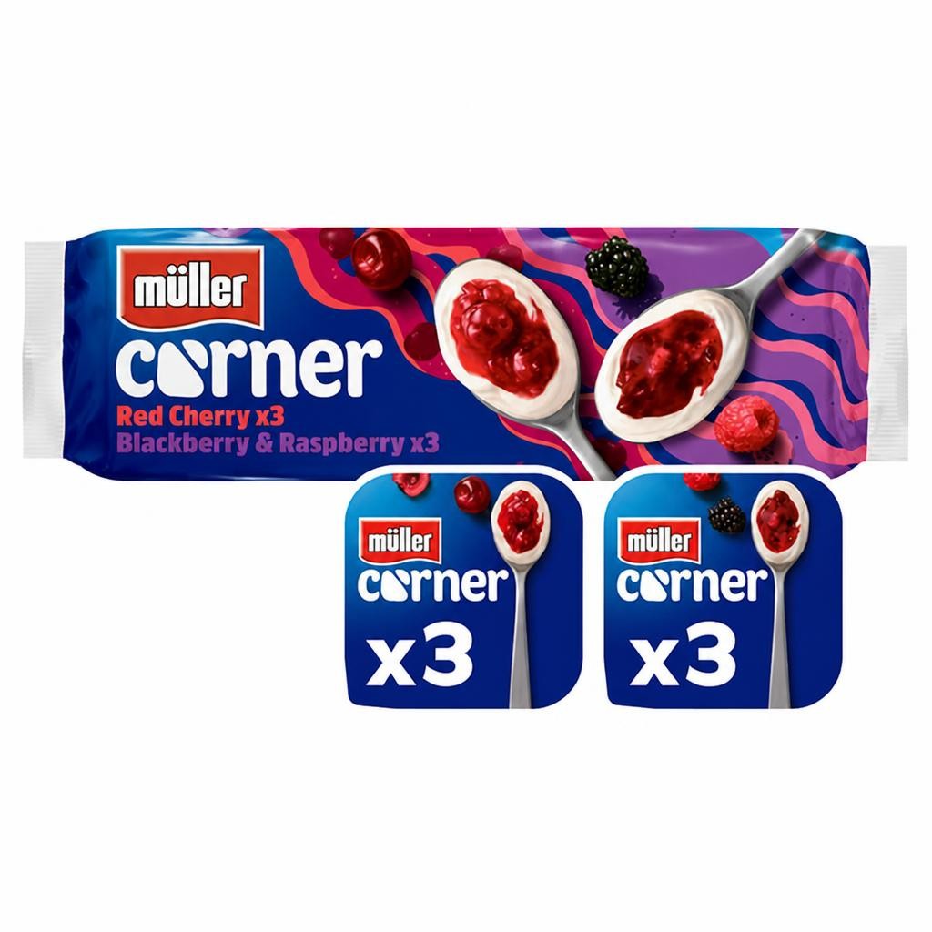 Müller Corner Mixed Red Fruits Yogurts 6x136g
