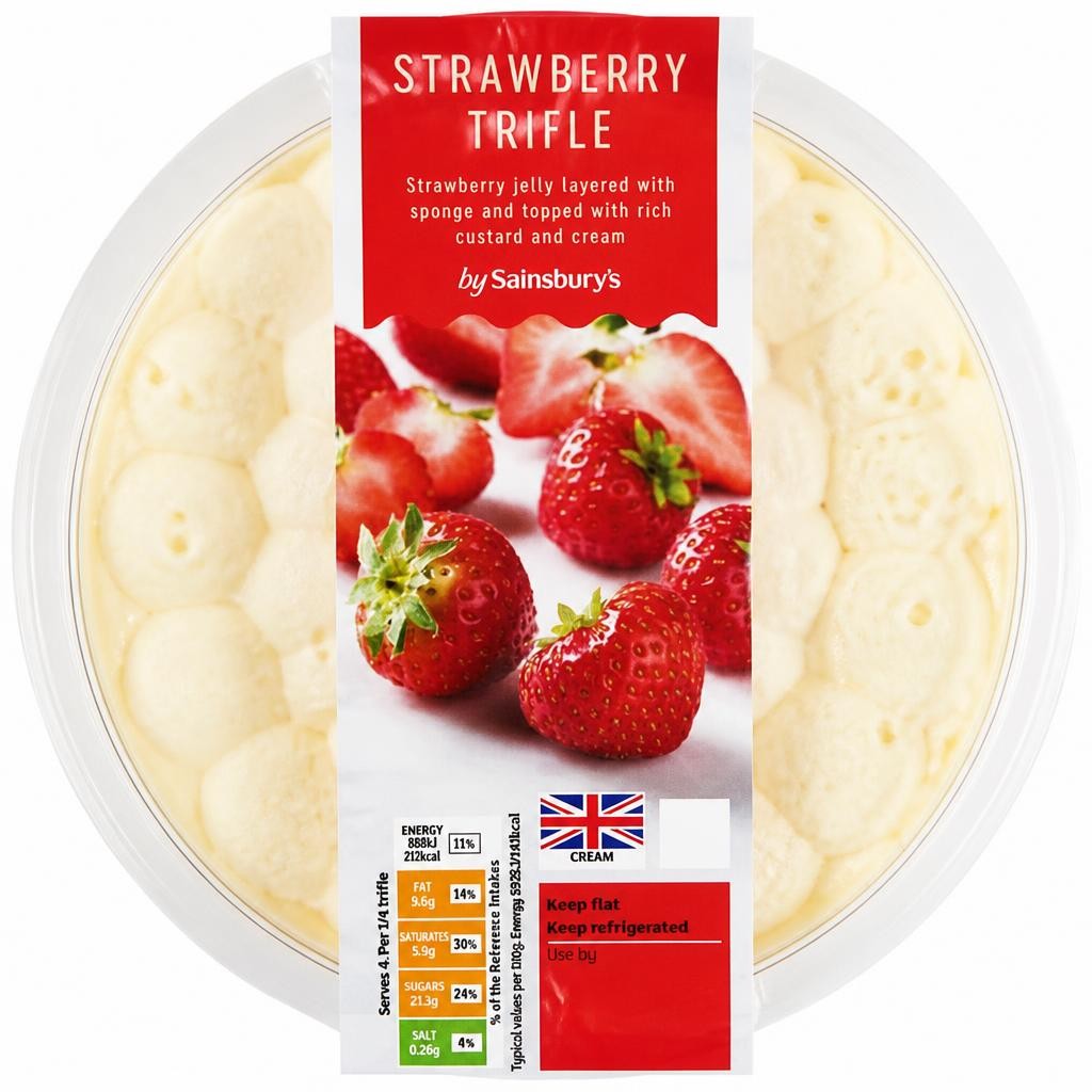 Sainsbury's Strawberry Trifle Dessert 600g