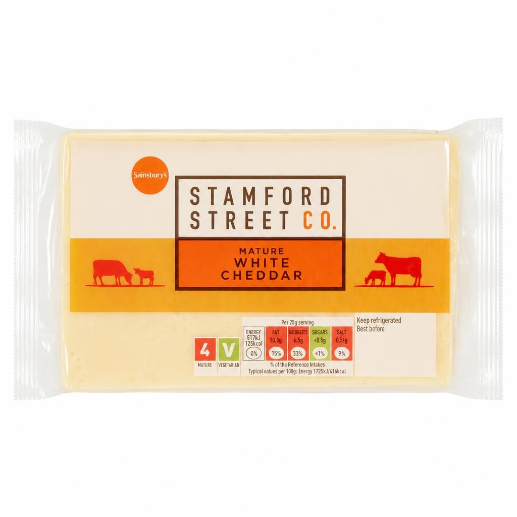 Stamford Street Co. Mature White Cheddar 400g