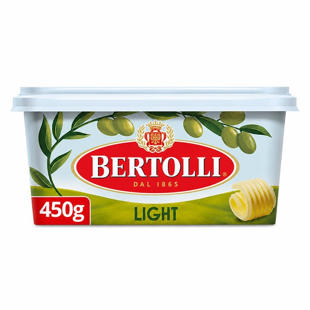 Bertolli Olive Oil Light Spread Alternative to Spreadable Butter 450g