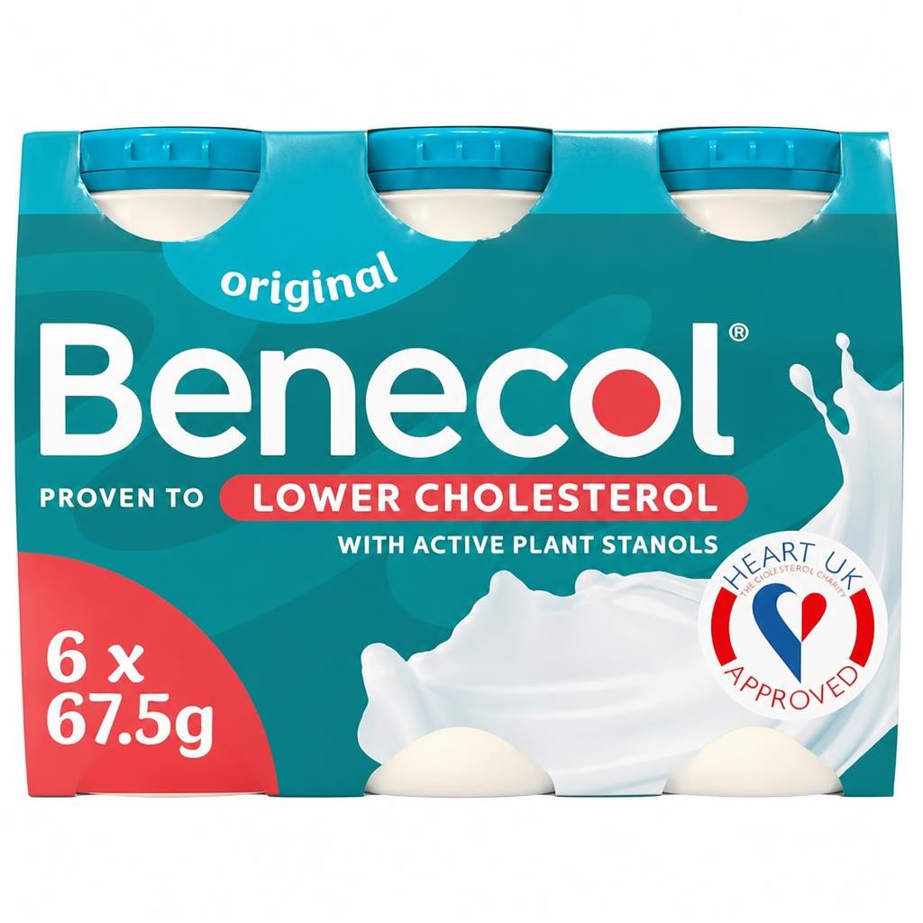 Benecol Original No Added Sugar Yogurt Drink 6x67.5g
