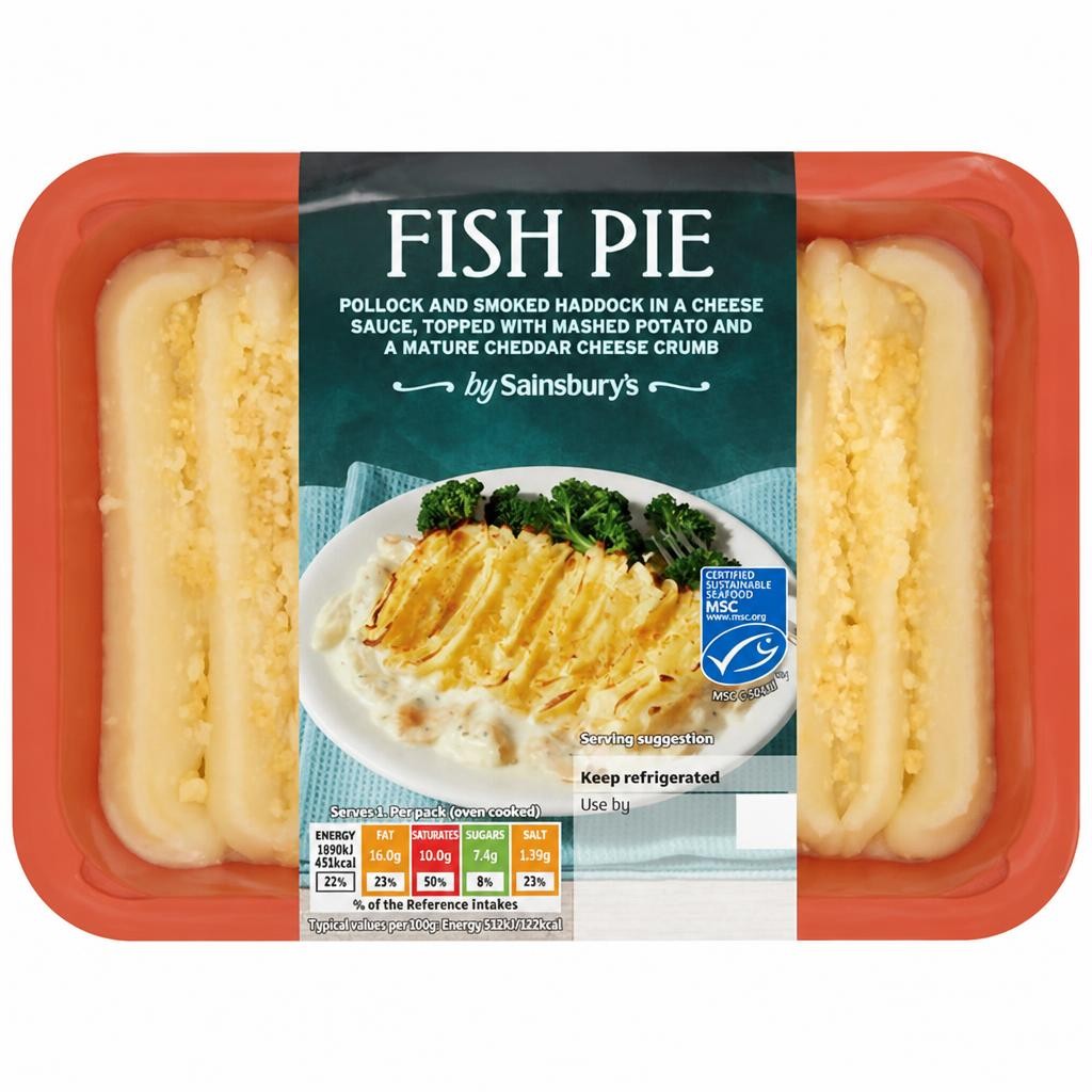 Sainsbury's Fish Pie 400g (Serves 1)