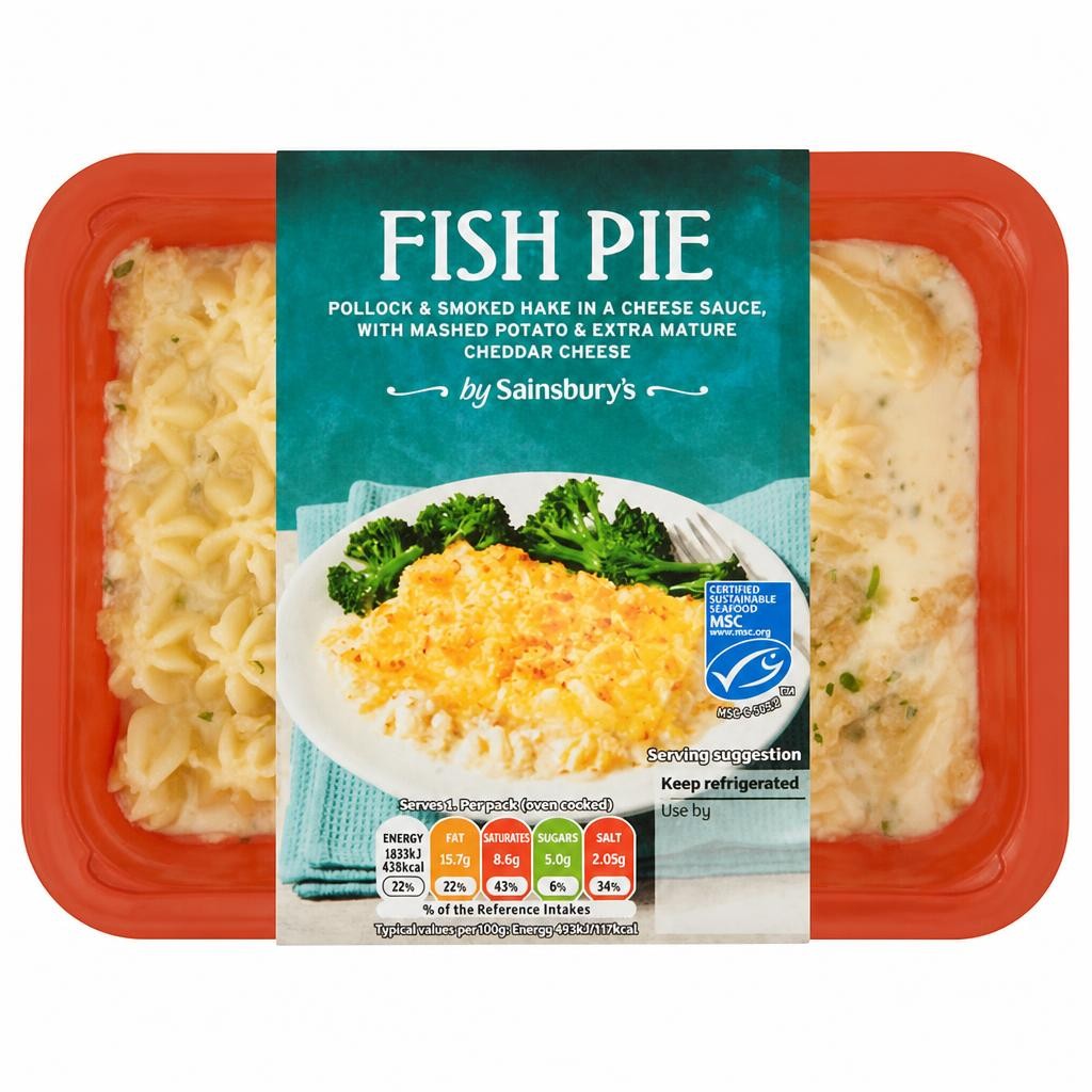 Sainsbury's Fish Pie 400g (Serves 1)