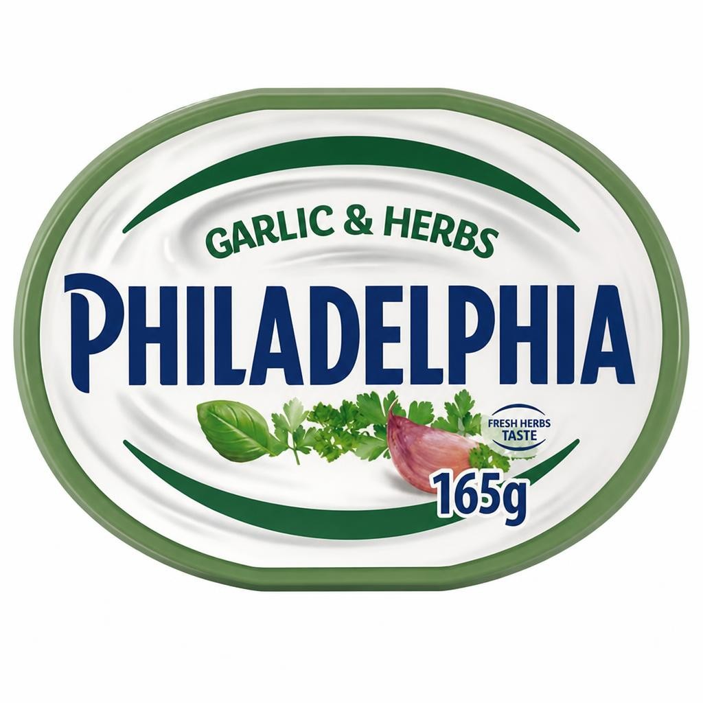Philadelphia Garlic & Herbs Soft Cream Cheese 165g