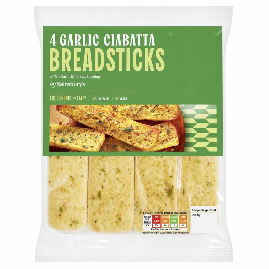 Sainsbury's Ciabatta Breadsticks 135g