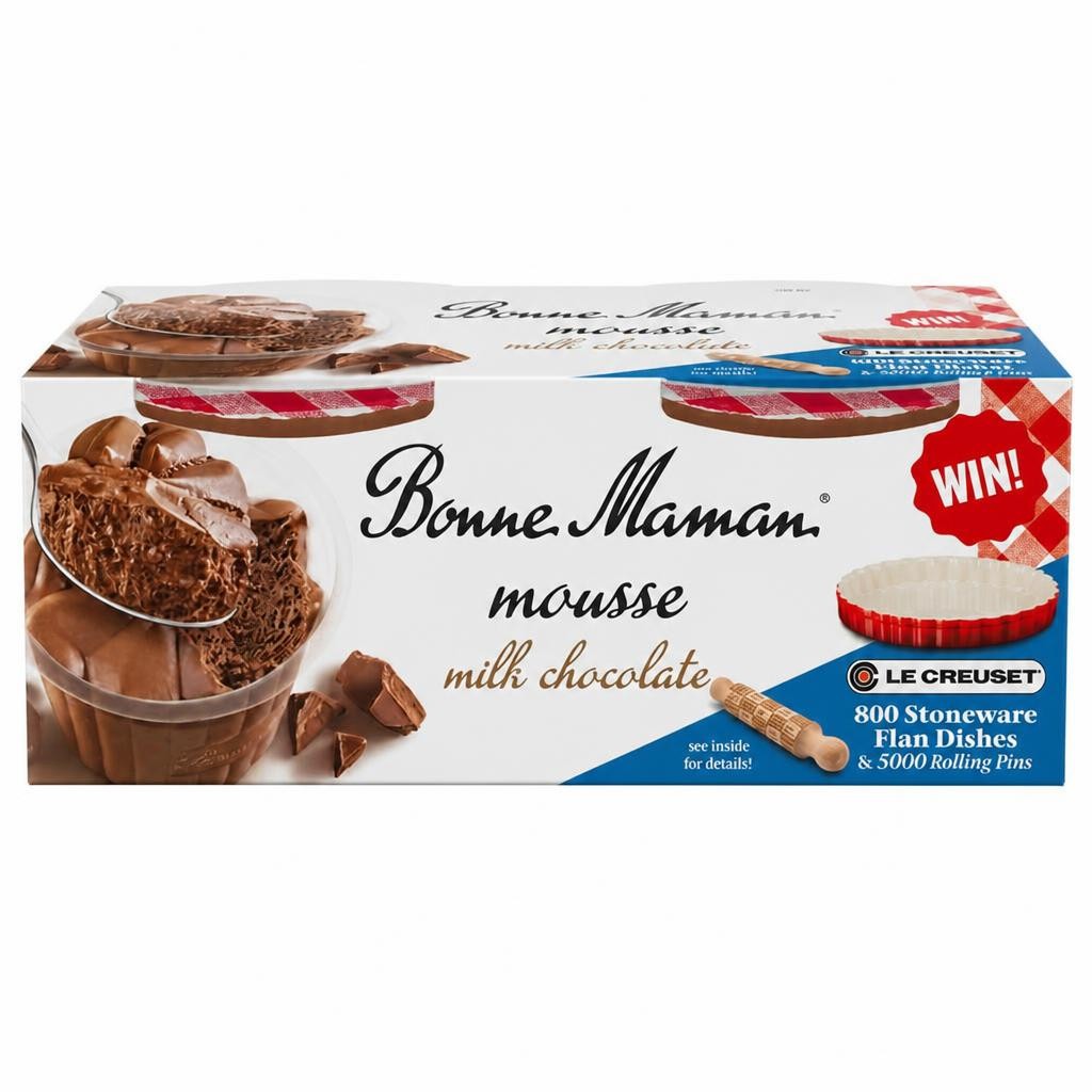 Bonne Maman Chocolate Mousse Dessert 2x70g