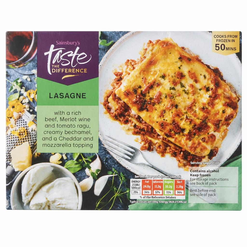 Sainsbury's Beef Lasagne, Taste the Difference Ready Meal For 1 400g
