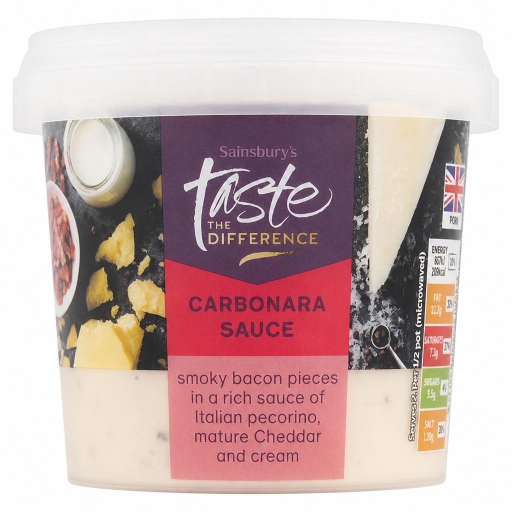 Sainsbury's Carbonara Sauce, Taste the Difference 350g (Serves 2)