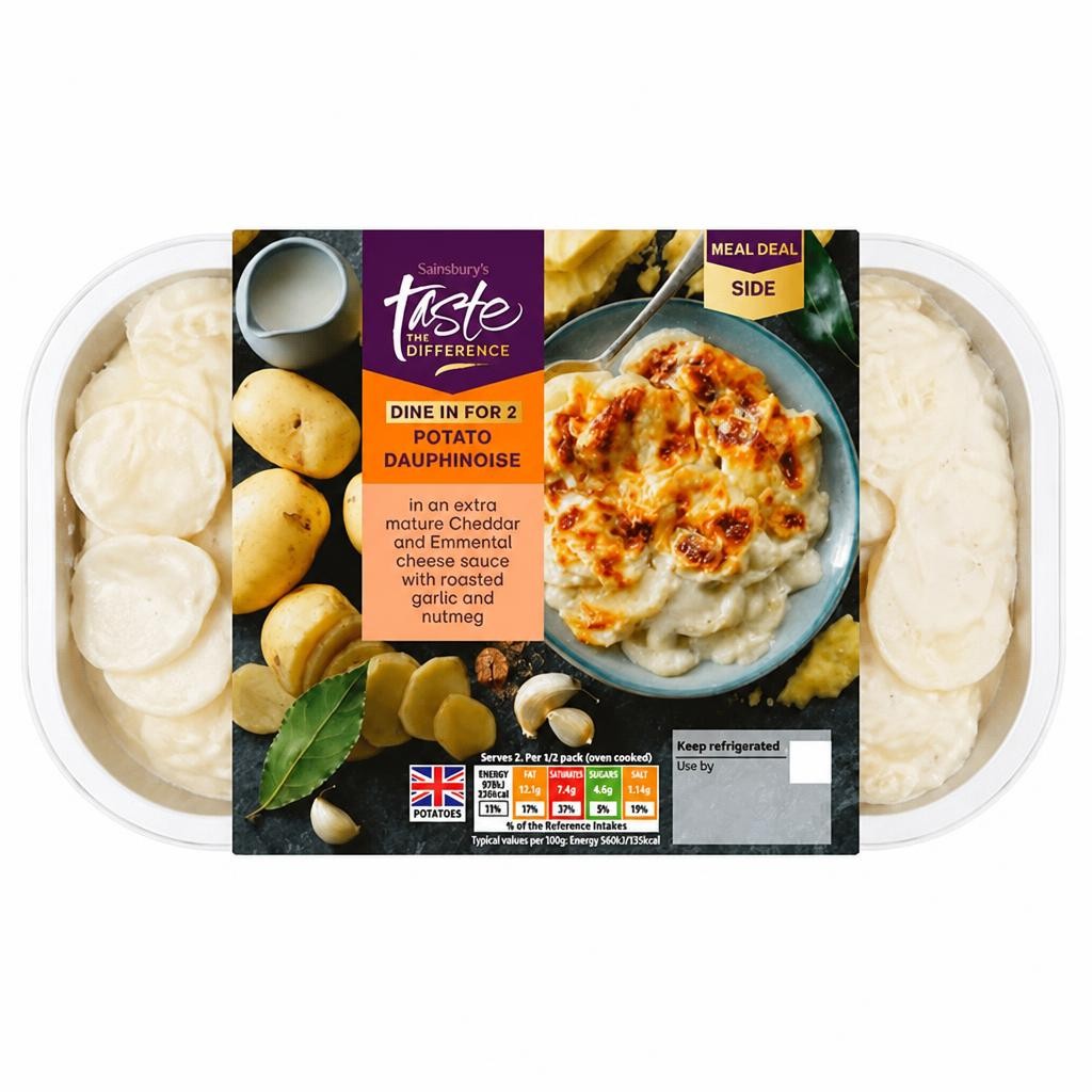 Sainsbury's Dauphinoise Potatoes with Garlic and Nutmeg, Taste the Difference 400g