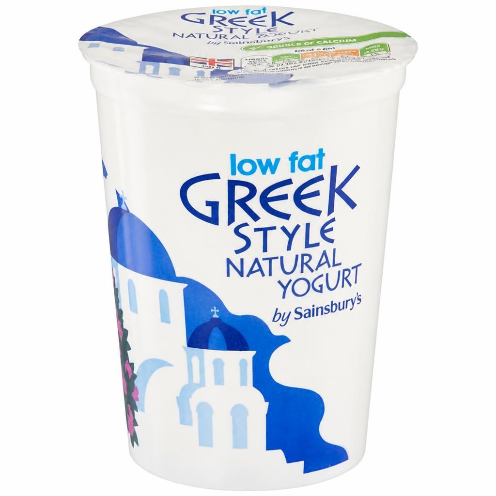 Sainsbury's Greek Style Low Fat Natural Yogurt 500g
