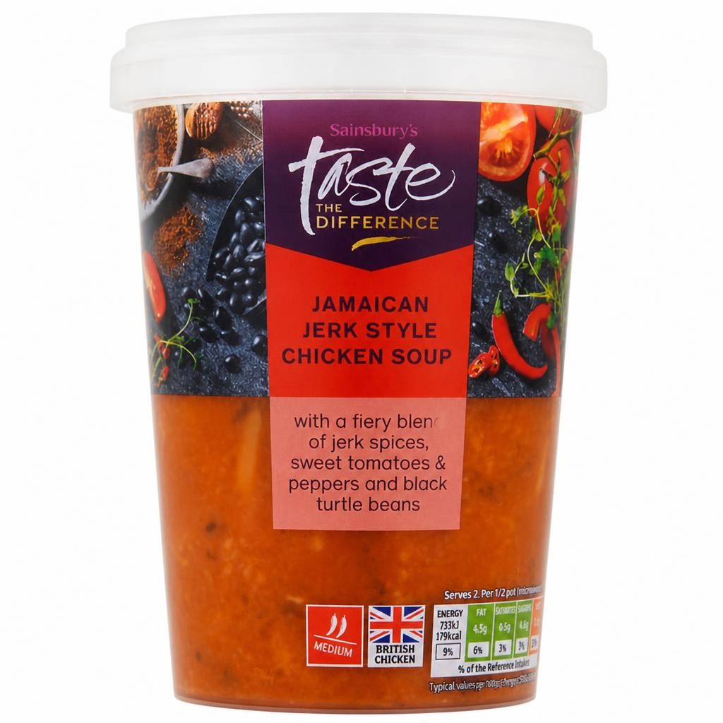 Sainsbury's Jamaican Jerk Style Chicken Soup, Taste the Difference 600g