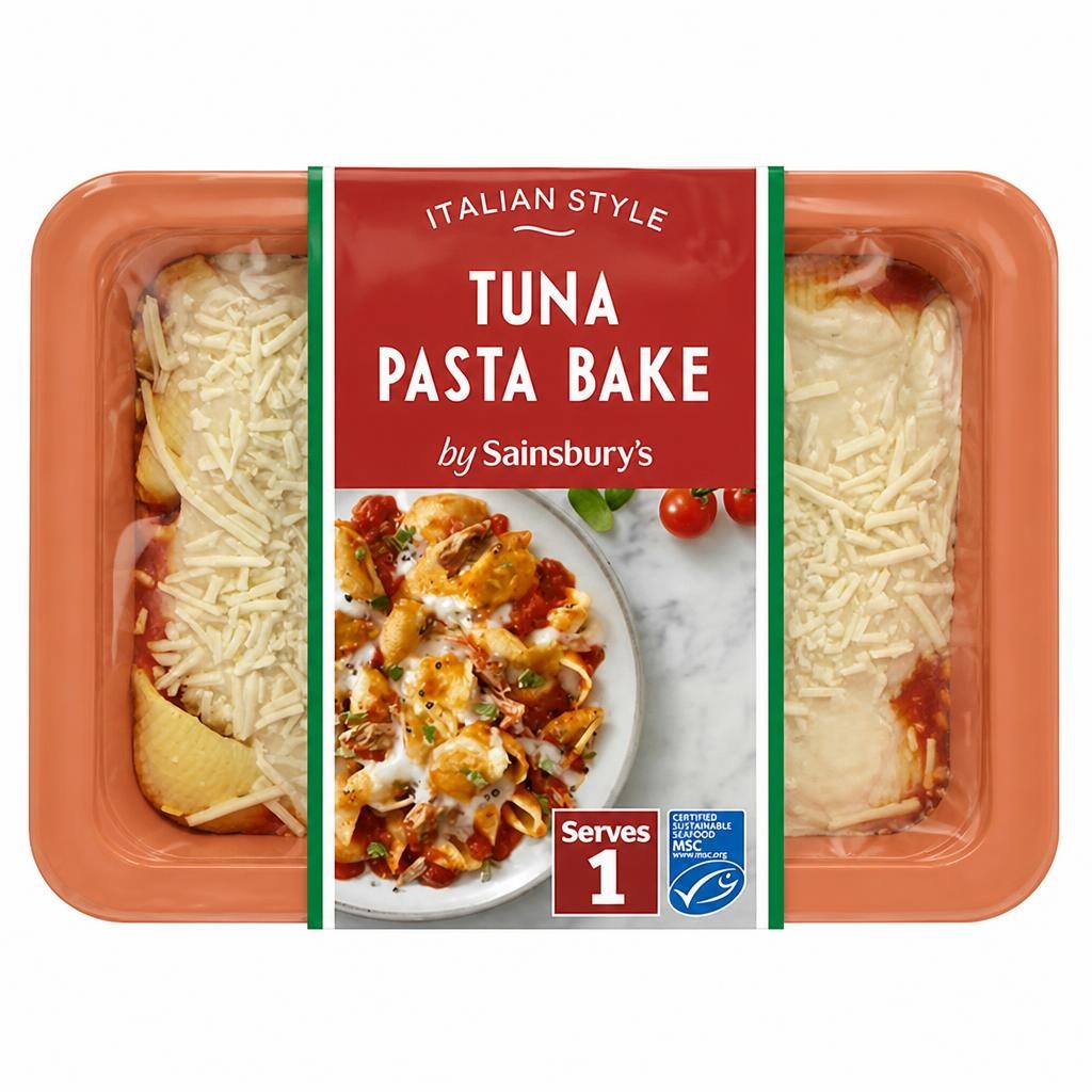Sainsbury's Tuna Pasta Bake Melt Ready Meal For 1 400g