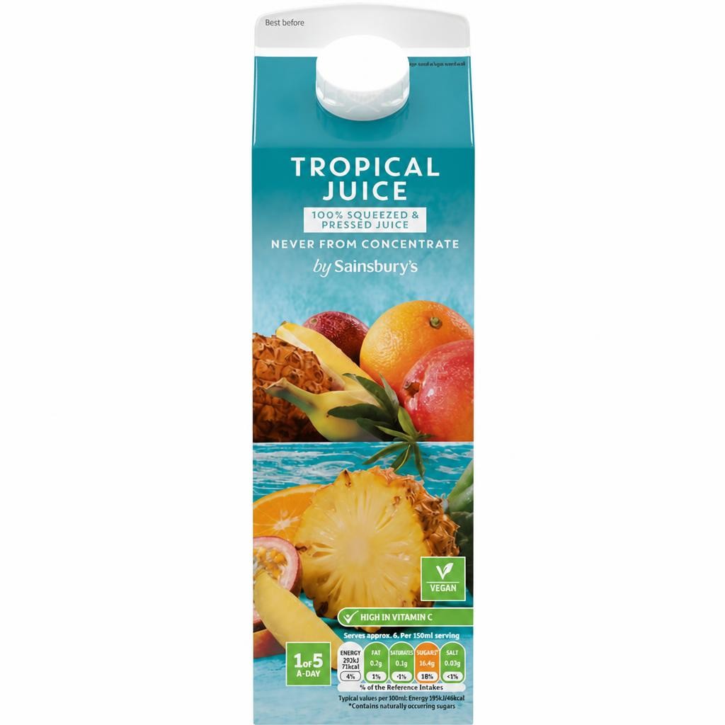 Sainsbury's Tropical Juice, Not From Concentrate 1L