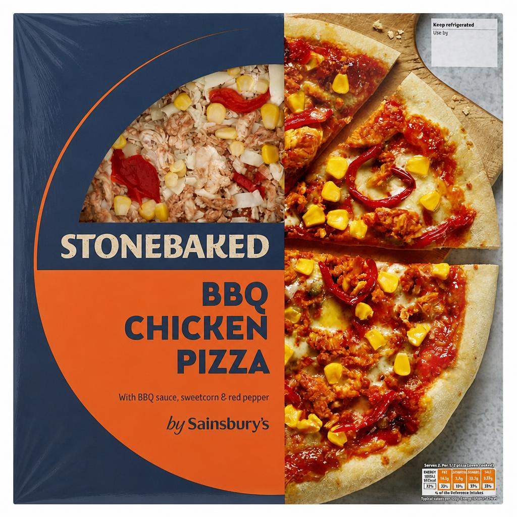 Sainsbury's 300g BBQ Chicken Stonebaked Pizza