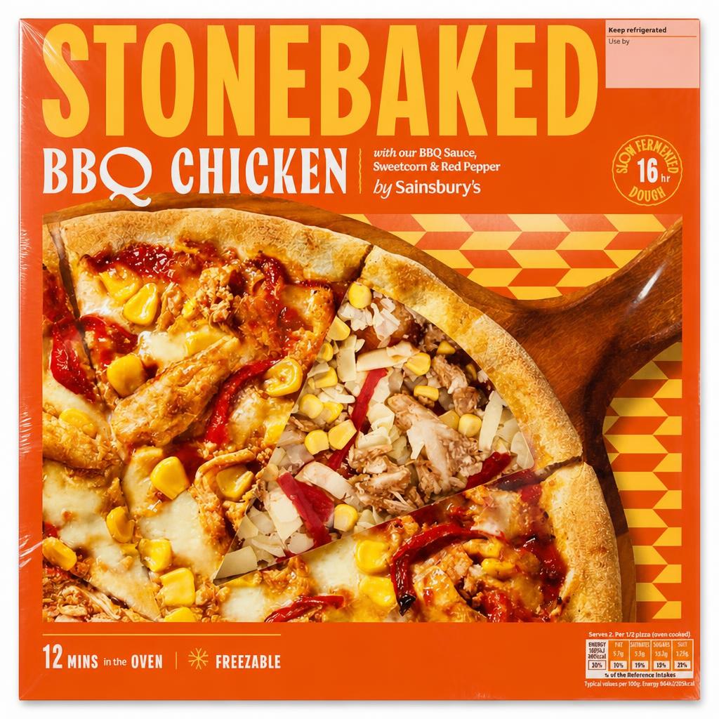 Sainsbury's 300g BBQ Chicken Stonebaked Pizza