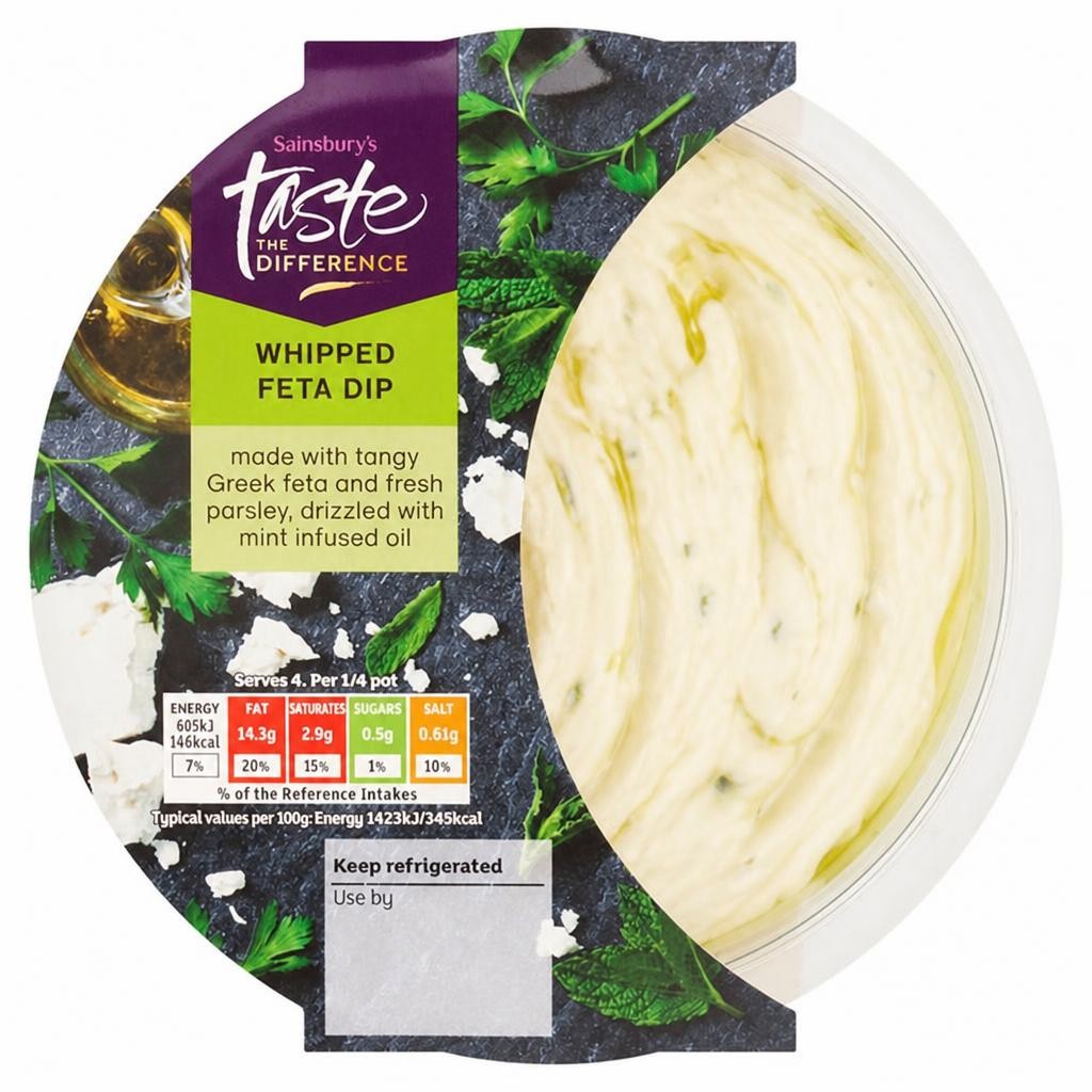 Sainsbury's Feta Dip with Mint Oil, Taste the Difference 170g