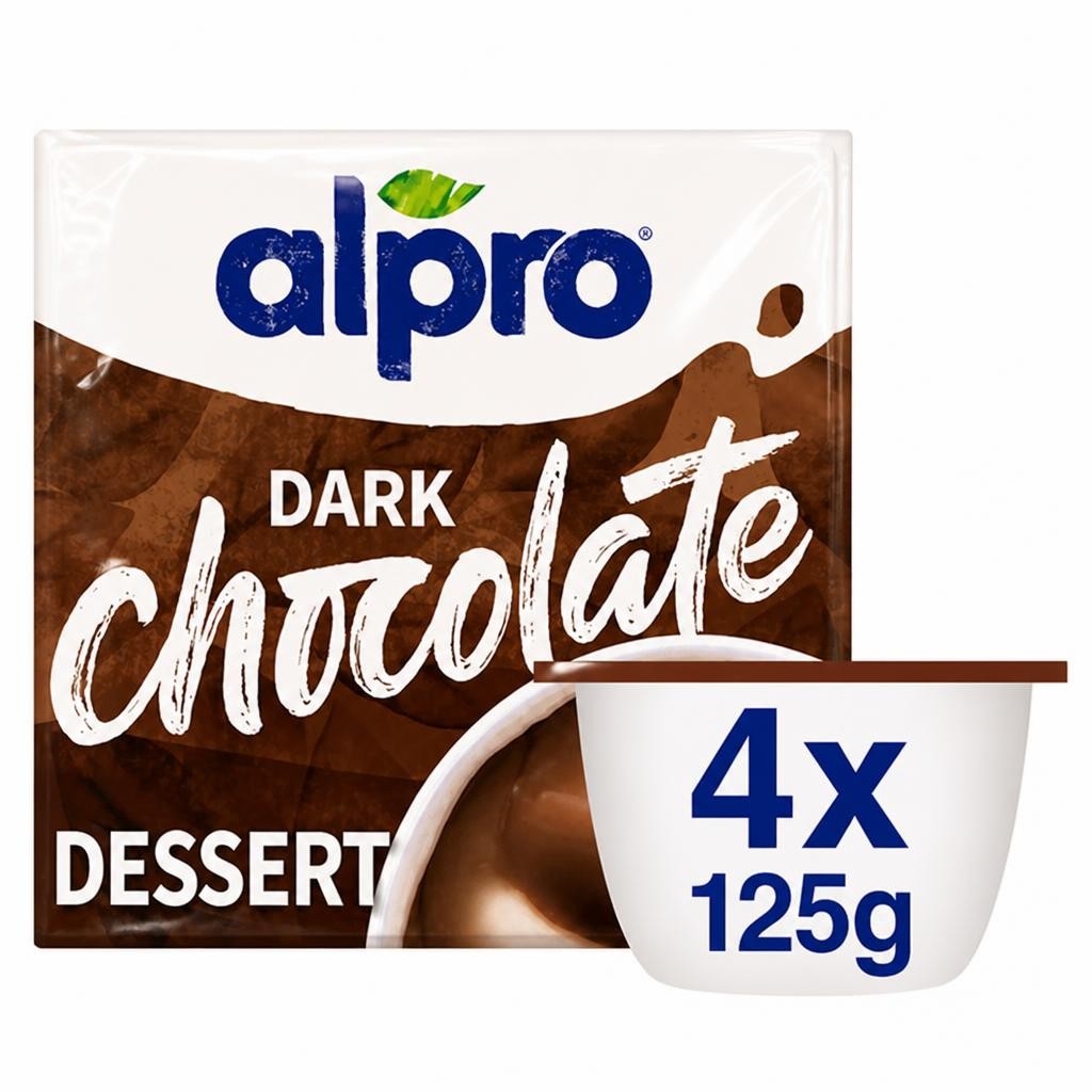 Alpro Dark Chocolate Flavour Dessert 4 x 125g