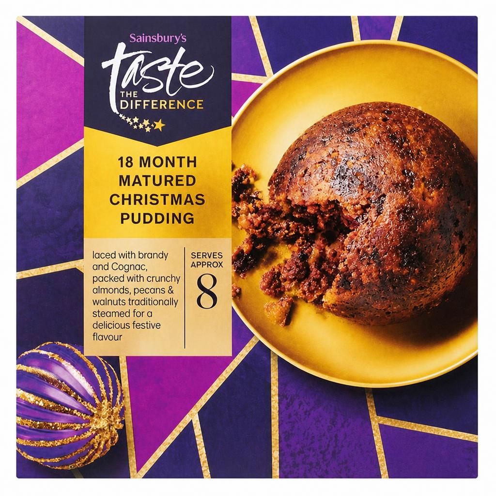 Sainsbury's 18 Month Matured Christmas Pudding, Taste the Difference 800g