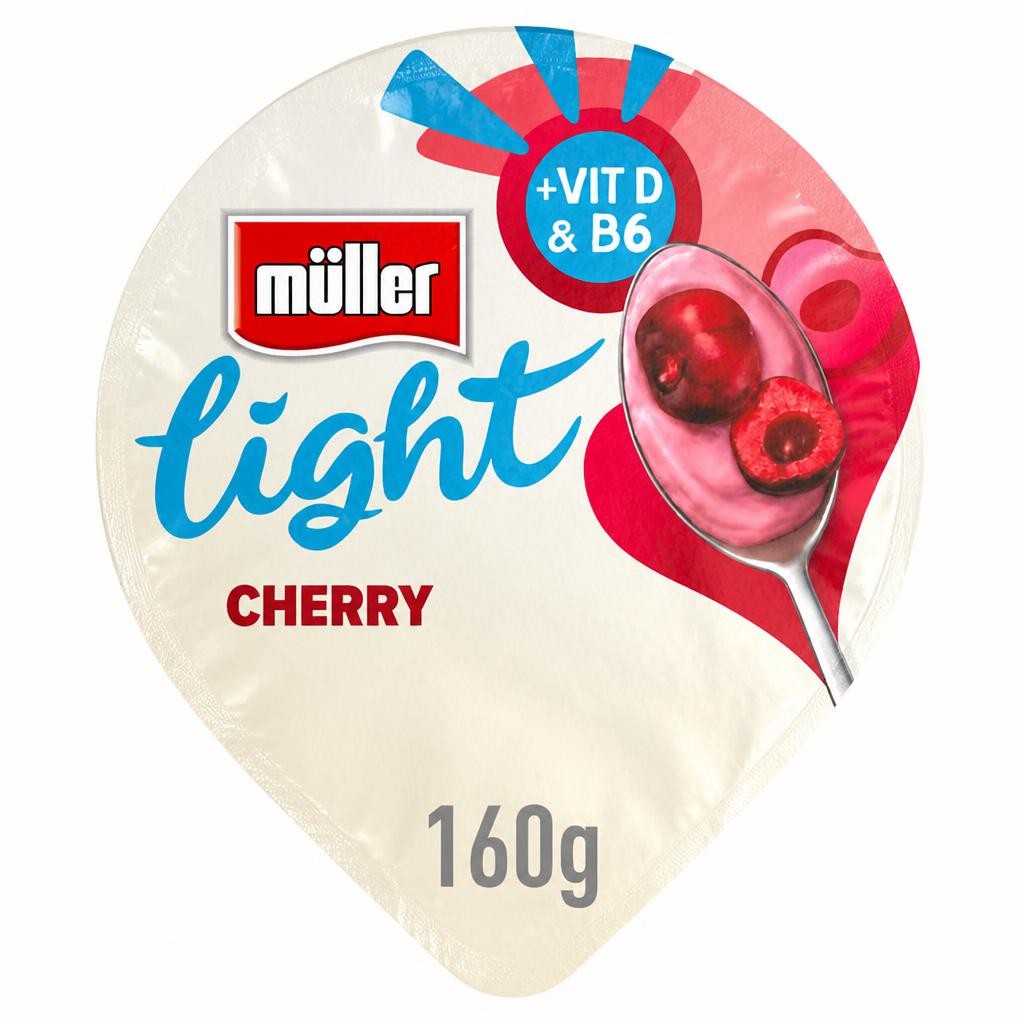 Müller Light Fat Free Cherry Yogurt 160g