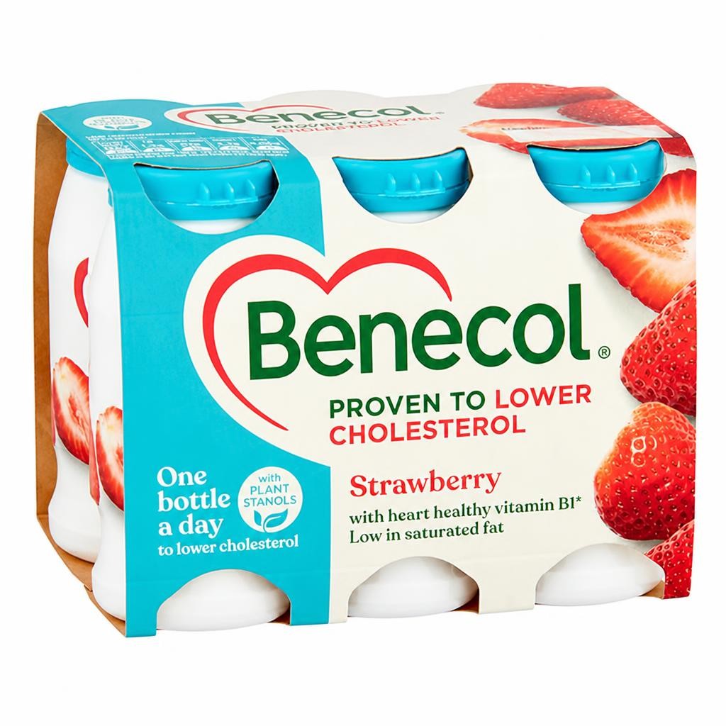 Benecol Yogurt Drink Strawberry 6x67.5g