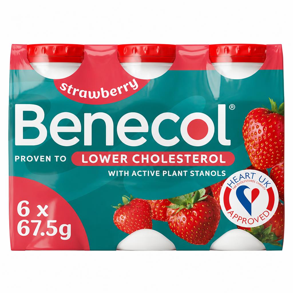 Benecol Yogurt Drink Strawberry 6x67.5g